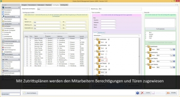 Access control software with device ZB SC 403 and LE 100 from 50 employees up to 9 readers